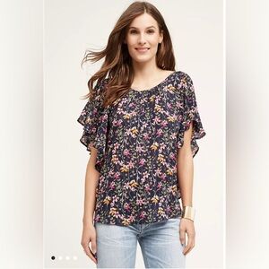 Anthropologie Maeve Zita Blouse Floral fairycore girly Print Women's size xL